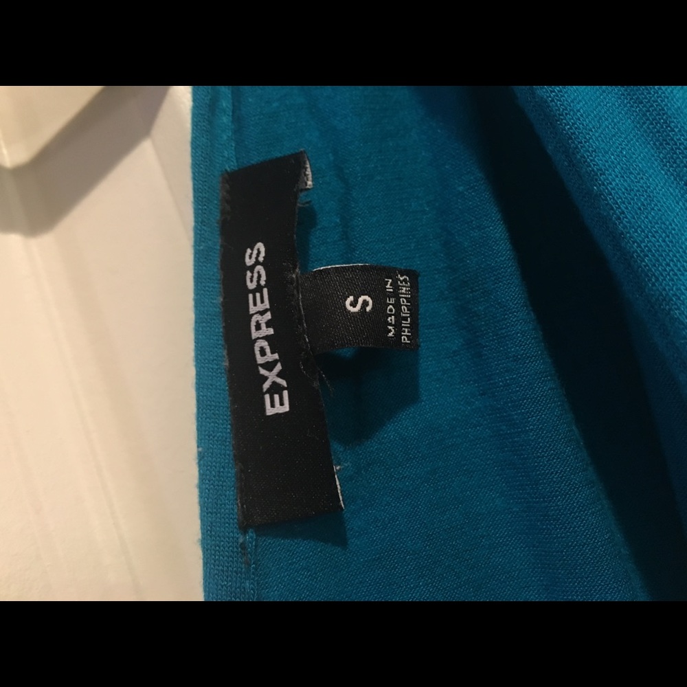 Express blue and black color block dress - Picture 5 of 5